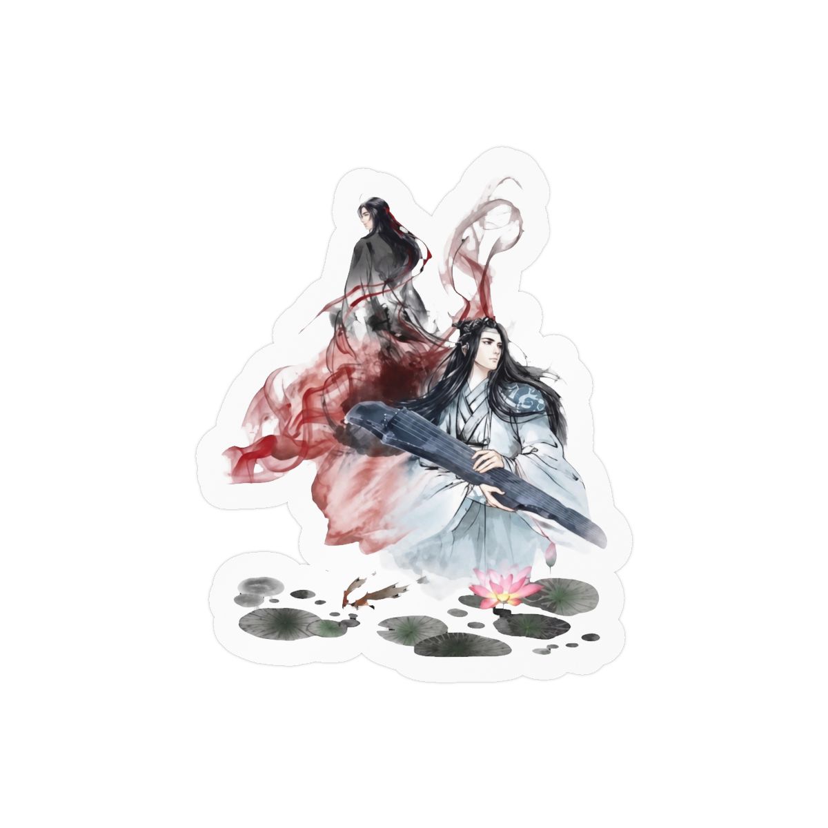 Mo Dao Zu Shi 2 Stickers Bumper Sticker Vinyl Decal 5" | Mo Dao Zu Shi (MDZS) - alternate angle 1, merchandise